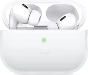 [elago] Silicone Case Compatible with Apple AirPods Pro 2nd Generation Case (2022), Protective Cover, Front LED Visible, Supports Wireless Charging (Nightglow Blue)