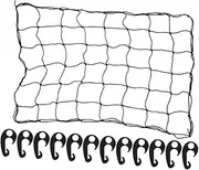 GRIRIW 1Set Outdoor Camping Travel Car Roof Cargo Net Mesh Bungee Net with Hooks Vehicle Roof Organizer for Pickup Motorcycle and Car