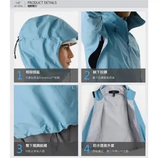 【ARCTERYX 始祖鳥】男 款防風防水透氣連帽外套Beta LT 登山健行風雨衣 夾克_快樂藍_X000004787