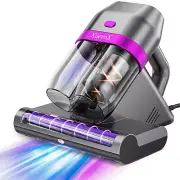 Bed Vacuum Cleaner, 14KPa Suction, UV-C Light, for Mattress, Sofa, and Bedding