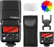 Godox TT350N Speedlite Camera Flash for Nikon 2.4G Wireless X System 1/8000s TTL HSS Mini 2500mAh Lithium Battery 0.1~2.2s Recycle Time Gehörena D800 D700 D7100 D7000 D5200