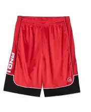 AND1 Men's All Court Colorblock Shorts Red & White Size 3XL NEW