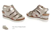 OTBT New Moon Silver Wedge Sandal Women US sizes 6-10 NEW!!!