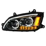 Blackout LED Headlight-LED Turn Signal-LED Position Light Bar-Kenworth - Driver