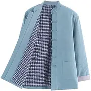 [YUUSONSM] Tang Suit, Men Winter Thick Suit Jackets Cotton Coats Warm Tai Chi Uniform Chinese Wing Chun Kung Fu Clothes