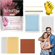 Hand Casting Kit | Handmade Plaster Statue Molding Kit | Romantic Keepsake Statue | Plaster Hand Cast for Wedding Engagement Valentine's Day, Couple Activities, Wedding Bridal Shower
