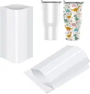 YALIYA 8X12 Inch Sublimation Shrink Wrap Sleeves, 60 Pcs White Sublimation Shrink Wrap for Tumblers, Mugs, Cups and More