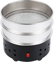 Coffee Bean cooler Wissxoer Electric Coffee Roasting Cooling Machine High Capacity Double layer Collect Coffee Chaff Quickly Cool roasted coffee beans (1000G Black)
