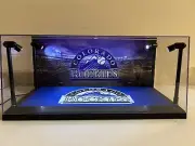 Colorado Rockies Custom 2-card PSA & BGS display case with LED lights - Baseball