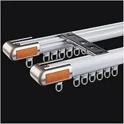 Heavy Duty Curtain Track, Ceiling Curtain Track Set, Aluminum Alloy Curtain Rails, for Window Shower Bedroom Hospital Room Divider (Color : A1-Top, Size :