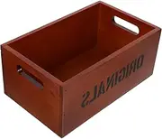 TIDTALEO Box Wooden Crate Desktop Organizer Retro Wood Storage Box for Sundries Storage Container for Office Home Lightweight Design for Stationery Items