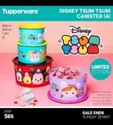 Tupperware Disney Tsum Tsum Canister set of 4