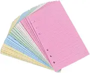 SEWACC 2pcs A5 Loose-leaf Papers Hole Punched Simple Design for Journal Notebook Home Office