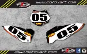 custom number plate graphics for KTM SXF SX 2007-2010 BARBED STYLE stickers