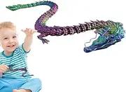 Printed Articulated Dragon - Articulated Dragon Printed | Large Printed Dragon with Flexible Joints | Animal Figurines, Printing Stuff, Home Decor, Dragon Models for Boys, Girls, Adults