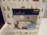 Cuddl Duds full/double size flannel sheet set Christmas trees red car brand-new!