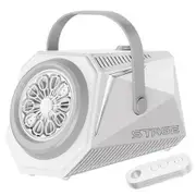 White Remote Control Rechargeable Bubble Machine New Stage Model Wedding Party Event No Bubble Liquid Included