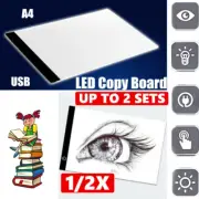 1/2X Adjustable Light A4 LED LightBox Tracing Drawing Board Art Design Pad