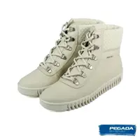 在飛比找momo購物網優惠-【PEGADA】巴西厚底個性綁帶短靴 白色(210508-I