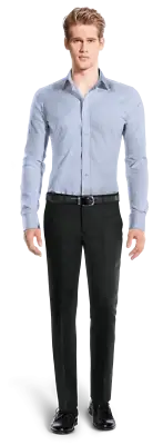 Men's Nordstrom Men's Shop Smartcare(TM) Traditional Fit REGA BLUE Dress Shirt