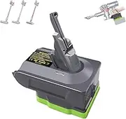 New Version V8 V7 Battery Adapter for Ryobi 18V Lithium Battery Convert to Replace for Dyson V8 V7 Battery, Work for Dyon V8/7 Series Vacuum Cleaners Animal Absolute Motorhead