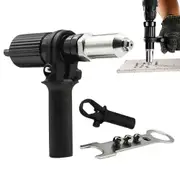 Pop Rivet Gun Tool Riveting Gun Adapter High Hardness 2.4mm 3.2mm 4.0mm 4.8mm for Cordless Drill