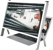 Magnifying Glass,Computer Magnifying Screen Laptop Stands, 21 Inch Laptop Screen 3D Physical Anti-Blue Light Reading Amplifier, Portable Extender Stand，White