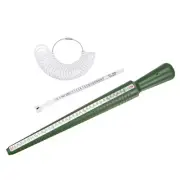Ring Sizer Measure Tool Set White Finger Gauge Mandrel Rings US 0-13 White