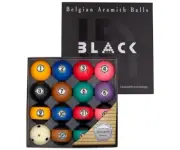 Aramith Black Pure Phenolic Pool Balls Regulation Belgian Made Billiard Ball Set