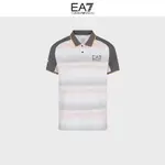 EMPORIO ARMANI阿瑪尼EA7網球系列2023夏男標識拼色短袖POLO衫