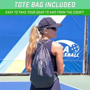 Premium Starter PickleBall Set with 4 Paddles, 4 Regulation Pickleballs and Carry Case. Retro Style.
