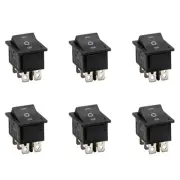 6X 6-Terminals 3 Position ON/OFF/on DPDT Boat Rocker Switch 16A 250VAC 20A9432