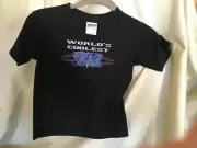 World's Coolest Kid Black T-shirt Size X-Small
