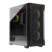 GAMDIAS ATX Mid Tower Gaming PC RGB Case w/Tempered Glass and Excellent Airfl...