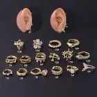 CZ Zircon Clicker Earrings Hoop Tragus Helix Cartilage Daith Earrings Piercing