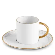 L'Objet Neptune Gold Espresso Cup and Saucer