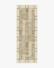 75' x 215' | Machine Washable Runner Rug | Kid & Pet Friendly | Indoor Rug | Architectural Digest Selene Neutral Multicolour Rug | Ruggable