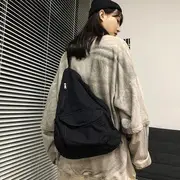 Plain Canvas Sling Bag White - One Size