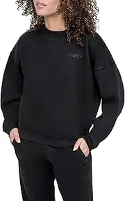 [DKNY] Women's Fleece Pull Over Crewneck Sweatshirt