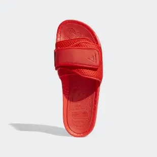 【adidas 愛迪達】PHARREL WILLIAMS CHANCLETAS HU PW BOOST SLIDE 菲董聯名 限量 拖鞋 紅色(FY6140)