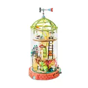 Robotime Rolife Domed Loft DIY Glass Miniature Dollhouse 3D House Mode