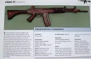 FARA 83 Assault Rifle Gun Picture Out of Print Spec Sheet Article Decor Display