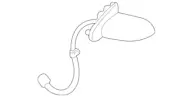 GM 10381042 GENUINE 2003-2005 CADILLAC DEVILLE MIRROR ASSEMBLY *D25