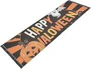 ZRYSMY Washable Runner Rug Halloween Pumpkin Orange 2’ x 6’ Non-Slip Floor Carpet Runner Rug for Hallways Kitchen Laundry Room Bedroom Floor Carpet Runner- Soft Thin Mat for Family Pet
