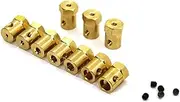 RC Helicopter Parts for RC Cars Connecting Parts 4pcs/lot Hexagon Coupling 12mm Tire Connector Coupling 2mm/3mm/4mm/5mm/6mm/8mm Hex Adapter for RC Cars Connecting Parts Replacement (Color : 8MM)
