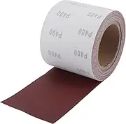 X AUTOHAUX P400 Long Board Sanding Paper 393.70"x3.94" Red Sanding Roll Back Velvet 1 Pc