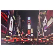 Northlight LED NYC Times Square Broadway Taxi Cabs Canvas Art 15.75" x 23.5"