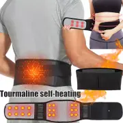 Men Magnetic Heat Lower Back Support Pain Relief Lumbar Brace Belt Strap Posture