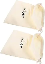 OFFIGAM Hair Dryer Storage Bag Set 2pcs Cotton Canvas with Drawstring for Home Hotel Travel