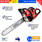 Giantz Petrol Chainsaw Chain Saw E-start Commercial Wood Cutter Pruning 16" 45cc